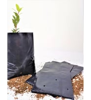 Kalın Körüklü Fide Torbası Fidan Yetiştirme Poşeti Siyah Delikli - 25x30 Cm. - 10 Kg.lık Paket