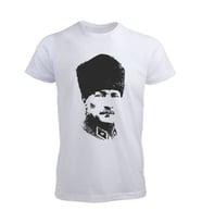Atatürklü Tişört (Düz Beyaz)