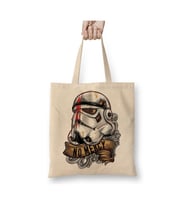 Stormtrooper Beyaz Bez Çanta Uzun Saplı Alışveriş Çantası Plaj Çantası