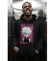 Hunter X Hunter Baskılı Unisex Oversize Killua Zoldyck Anime Karakter Hoodie