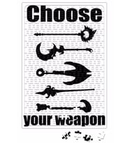 Support Choose Your Weapon Puzzle 240 Parça Yapboz