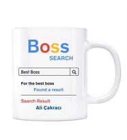 Kişiye Özel İsimli Boss Google Arama Motoru Kupa Bardak