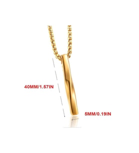 BURGU ÇELİK PASLANMAZ GOLD ÇELİK ERKEK KOLYE ZİNCİR (Altın)