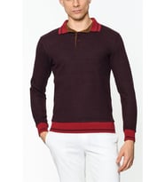Dewberry Erkek Pamuklu Sweatshirt Desenli Bordo 1020 Günlük Üst Giyim, Hafta Sonu Kombini, Seyahat Gardırobu