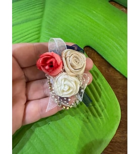4X4 CM 3 GÜLLÜ İĞNELİ BROŞ YAKA İĞNESİ