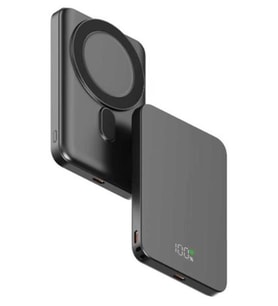 Snapron SNP-3020 Slim PD 22.5W Hızlı Şarj Lcd Ekran Magsafe 5000 mAh Powerbank