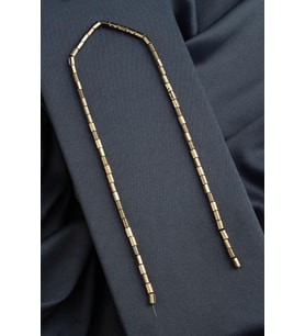 Hematit Doğal Taş Parlak Antik Sarı Altıgen Kesim 4x6mm Dizi [AA]