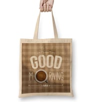 Coffee Good Morning Bez Çanta Uzun Saplı