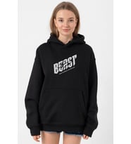 Mr Beast Make The World Siyah Kadın 3ip Kapşonlu
