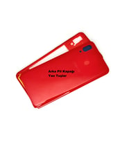 Samsung Galaxy A20 A 205 Kasa Arka Pil Batarya Kapağı KIRMIZI