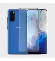 Samsung Galaxy S20 Plus Ekran Koruyucu Kavisli Tam Kaplayan Esnek Film (Siyah)