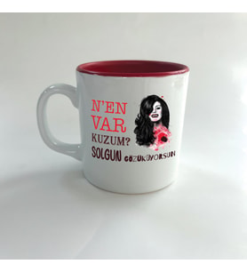 Nen Var Kuzum? Baskılı Kırmızı Multi Kupa