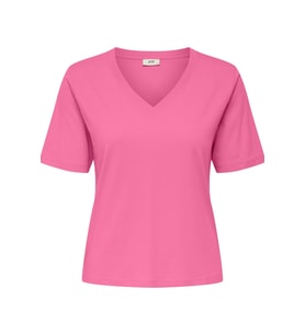 JDY JDYREX Kadın V Yaka Bluz Kısa Kollu Günlük (Pembe)
