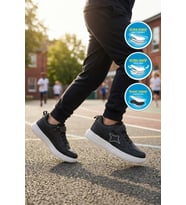 Cool GENİŞ KALIP Cırtlı Hafif Unisex Çocuk Spor Ayakkabı Cool Eldon F