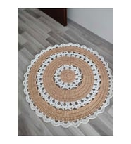 %100 El Örgüsü Balkon/kapı Önü Yanma Paspas (STD)
