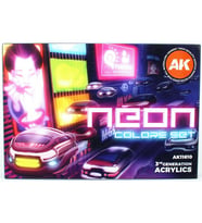 AK 11610 6x17 ml. Neon Renkleri, Akrilik Model Boyası Seti