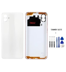 Samsung Galaxy A04 - SM-A045 FULL Kasa Arka Kapak Takım BEYAZ - TAMİR SETİ