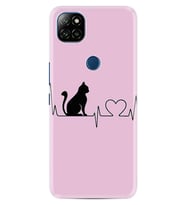 Casper E30 F20 X20 Kılıf Desemli Silikon Pink Cat Heart 1303