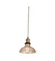 MYLİGHTS VİNTAGE  RUSTİK RETRO CAMLI SARKIT AVİZE EN 20 CM (Siyah)
