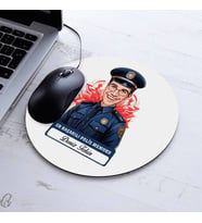 Kişiye Özel Hediye Karikatürlü En İyi Erkek Polis Memuru Mousepad