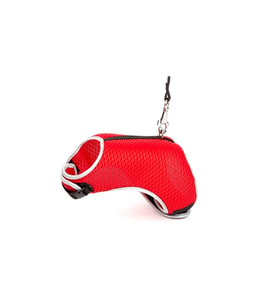 Cattie Havalı Dokumadan El Yapımı Kedi Göğüs & Gezdirme Takımı 1x25-35cm - Red