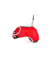 Cattie Havalı Dokumadan El Yapımı Kedi Göğüs & Gezdirme Takımı 1x25-35cm - Red