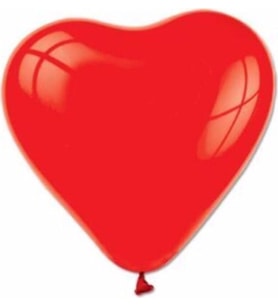 Pazariz  Kalp Balon Kırmızı 20 Adet