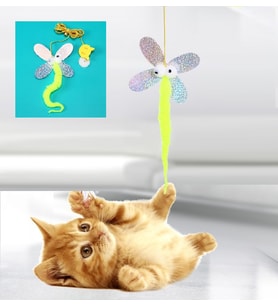 Model Elastik Kendinden Yapışkanlı Kedi Oyun Oltası