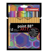 Stabilo Point 88 Arty İnce Keçe Uçlu Kalem Seti 18 Li (Karışık)