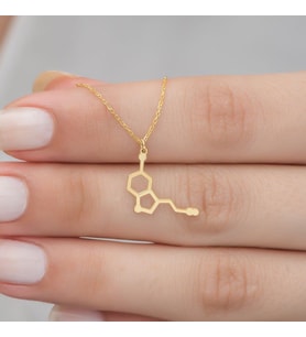 Kişiye Özel 925 Ayar Gümüş Serotonin Kolye