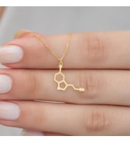 Kişiye Özel 925 Ayar Gümüş Serotonin Kolye