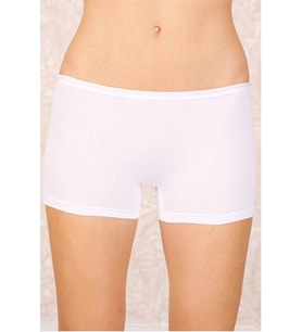 Likralı Süprem Bayan Boxer Short Beyaz 2100B