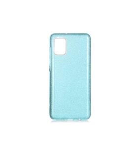 Samsung Galaxy A31 Uyumlu Kılıf Zore Shining Silikon (Mavi)