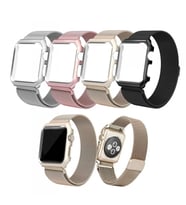 Ally Apple Watch 6-5-4 44mm Watch Ultra 49mm Metal Kayış Milano Loop+metal Kılıf - HEP-5837-599