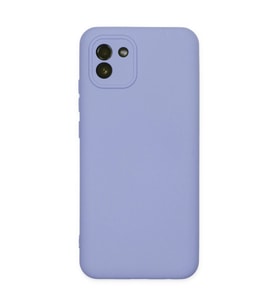 Samsung Galaxy A03 Kılıf Nano İçi Kadife Silikon - Lila