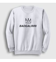 Presmono Unisex Beyaz Badgalriri Rihanna Sweatshirt 330379tt (Beyaz)