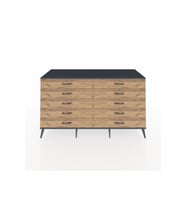 Kronos Konsol 10 Çekmeceli  176x59x99 Aytaşı-Antrasit/Çam