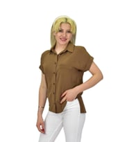 Kadın Ayrobin Kısa Kol Gömlek BGL-ST03696