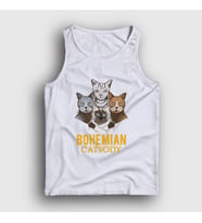 Presmono Unisex Beyaz Bohemian Catsody Queen Kedili Atlet 422970tt (Beyaz)