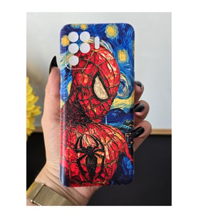 Reno 5 Lite Uyumlu Baskılı Şeffaf Telefon Kılıfı