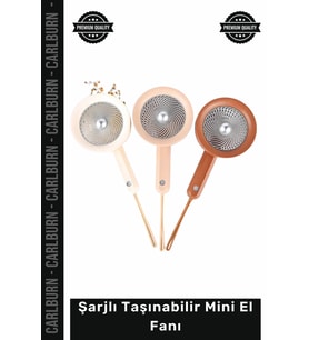 #Vantilatör 3 Kademeli Hız Ayarlı Kompakt Tasarım Güçlü Hava Akımı Şarjlı Taşınabilir Mini El Fanı