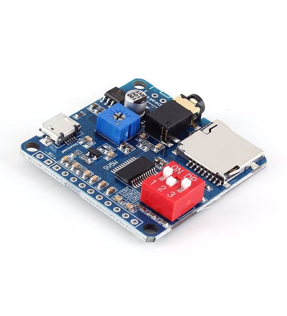 DY-SV5W MP3 Wav Ses Çalma Modülü Class D Amfi 5W 4-8Ohm Hoparlör