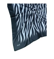 Ebruli Sport Twill Eşarp (Siyah - Beyaz)
