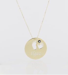 925 ayar papatya silver isimli plaka kolye<rose,gold,rodaj>
