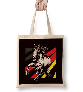 German Flag Horse Riding Equestrian Sport Horseshoe Saddle Bez Çanta Uzun Saplı