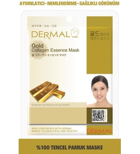 Dermal Beyazlatıcı ve Nemlendirici Altin Özlü Kolajen Maske 23 gr