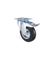 Mey İthalat® Döner Frenli Servis Tekeri 125 mm