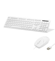 Klye Ve Mouse Seti - Beyaz KM8520