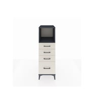 Kronos Dolap Tek Raflı 4 Çekmeceli 44x59x134 Antrasit-Aytaşı