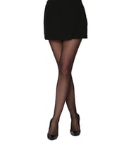 pilelistore Daymod Safir 7  İnce Yaz Kadın Külotlu Çorap (Siyah)